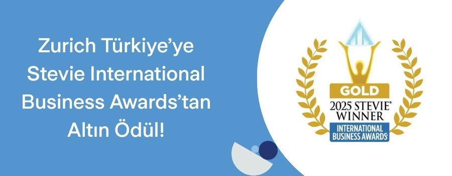 Zurich Türkiye’ye Stevie Awards’tan Altın Ödül!